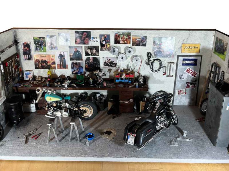 harley davidson werkstatt diorama friontansicht89